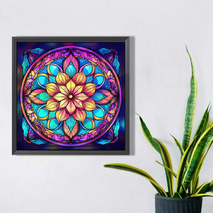 Mandala Pattern - Full AB Square Drill Diamond Painting 40*40CM