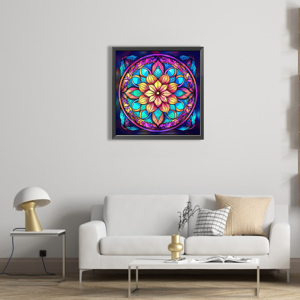 Mandala Pattern - Full AB Square Drill Diamond Painting 40*40CM
