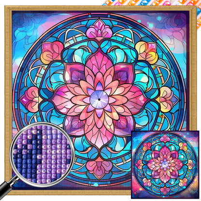 Mandala Pattern - Full AB Square Drill Diamond Painting 40*40CM