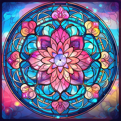 Mandala Pattern - Full AB Square Drill Diamond Painting 40*40CM