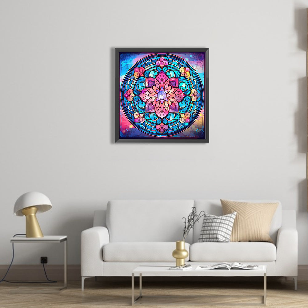 Mandala Pattern - Full AB Square Drill Diamond Painting 40*40CM