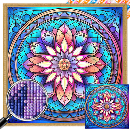 Mandala Pattern - Full AB Square Drill Diamond Painting 40*40CM