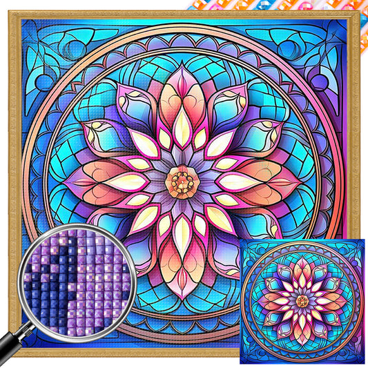 Mandala Pattern - Full AB Square Drill Diamond Painting 40*40CM