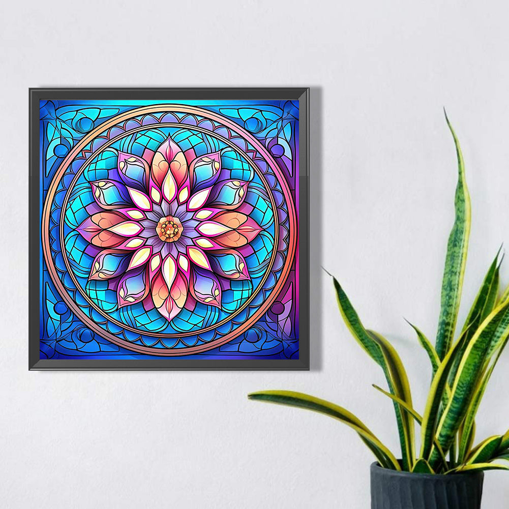 Mandala Pattern - Full AB Square Drill Diamond Painting 40*40CM