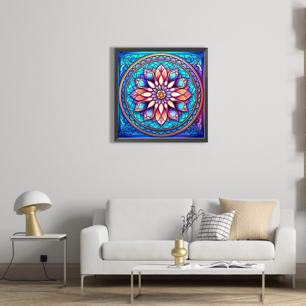 Mandala Pattern - Full AB Square Drill Diamond Painting 40*40CM