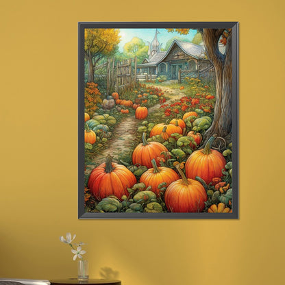 Pumpkin Harvest - Full AB Square Drill Diamond Painting 40*50CM