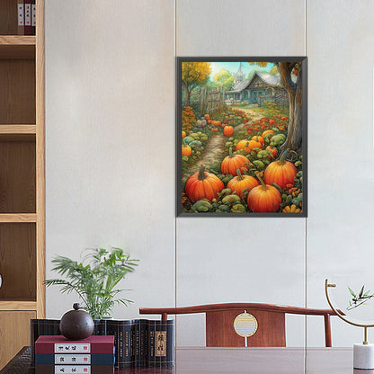 Pumpkin Harvest - Full AB Square Drill Diamond Painting 40*50CM