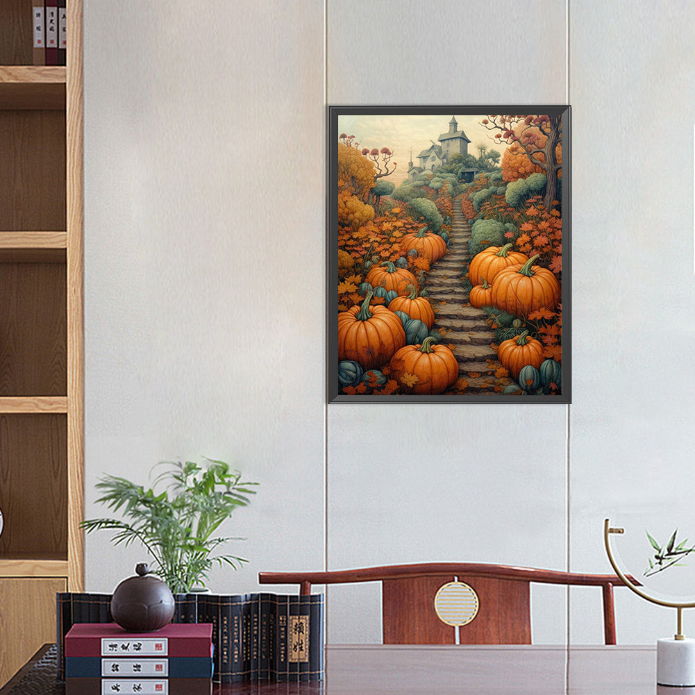 Pumpkin Harvest - Full AB Square Drill Diamond Painting 40*50CM