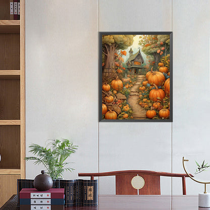 Pumpkin Harvest - Full AB Square Drill Diamond Painting 40*50CM