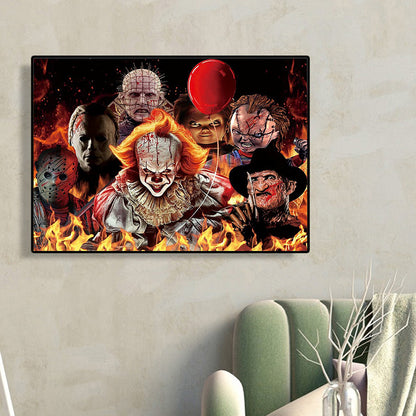 Classic Horror Portrait - Full Round Drill Diamond Painting 40*30CM