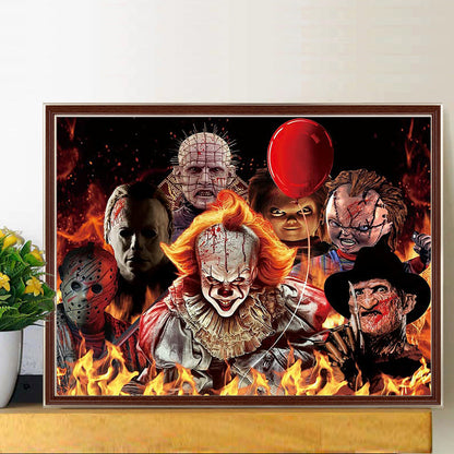 Classic Horror Portrait - Full Round Drill Diamond Painting 40*30CM