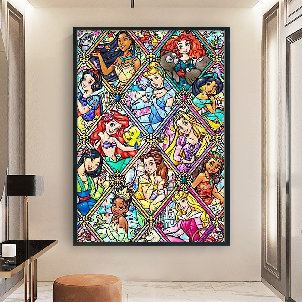 Disney Princesses - 11CT Stamped Cross Stitch 50*70CM