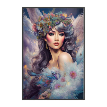 Flower Girl - 11CT Stamped Cross Stitch 50*75CM