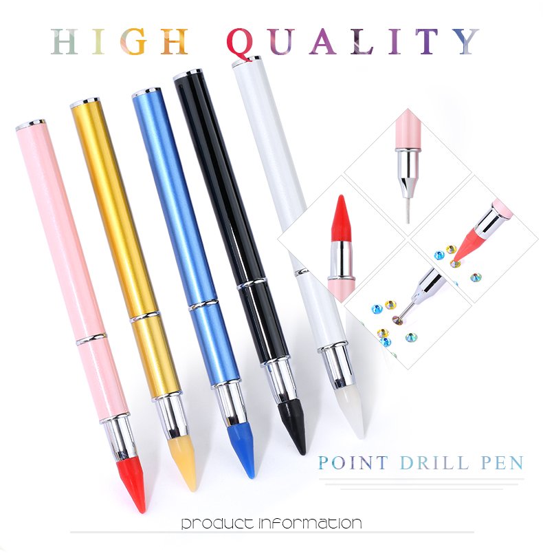 Dual Heads Rhinestone Picking Point Drill Pen Diamond Painting Wax Pencil