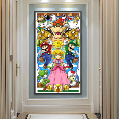 Super Mario - Full Round Drill Diamond Painting 45*75CM