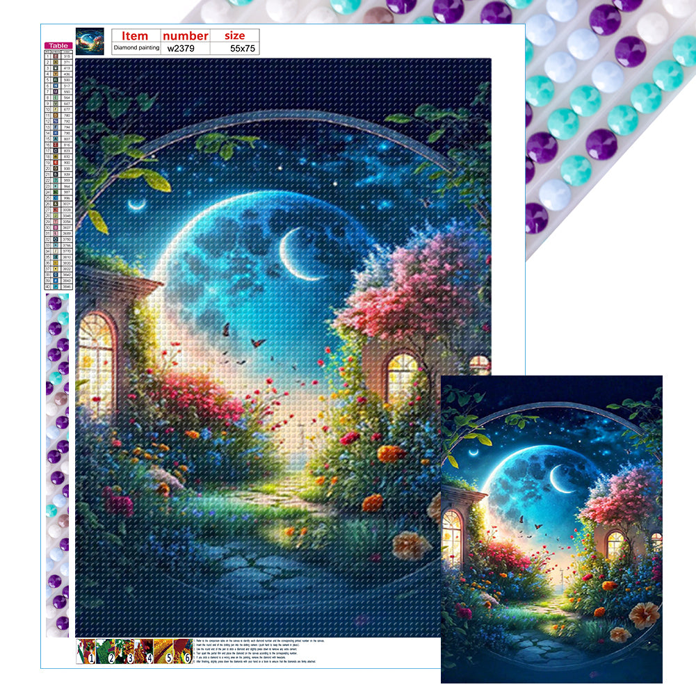 Fantasy Planet House - Full Round Drill Diamond Painting 85*110CM