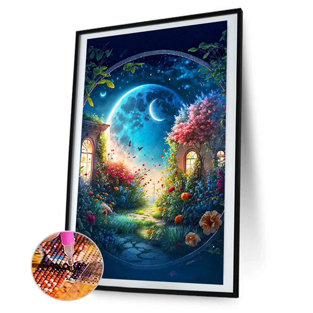 Fantasy Planet House - Full Round Drill Diamond Painting 85*110CM