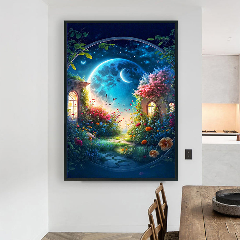 Fantasy Planet House - Full Round Drill Diamond Painting 85*110CM