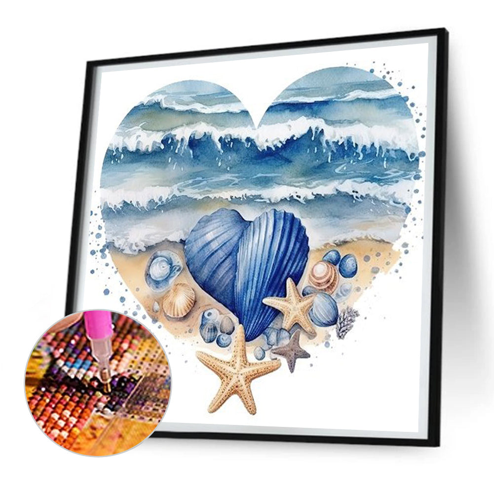Love Starfish - Full Round Drill Diamond Painting 30*30CM