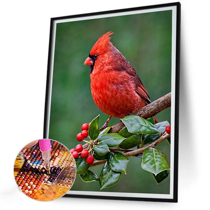 Nordic Cardinal - Full Round Drill Diamond Painting 30*40CM