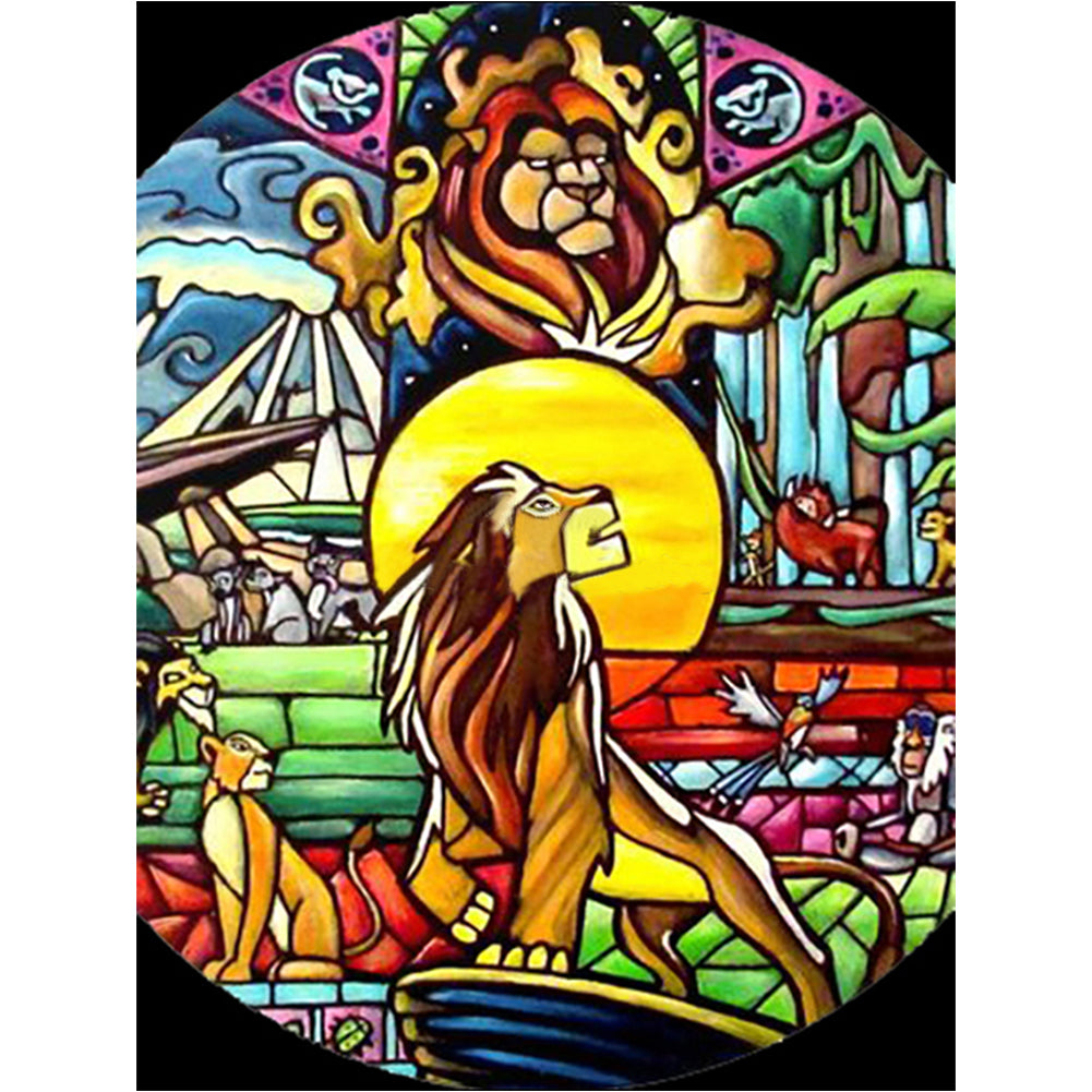 Lion King - 11CT Stamped Cross Stitch 50*65CM