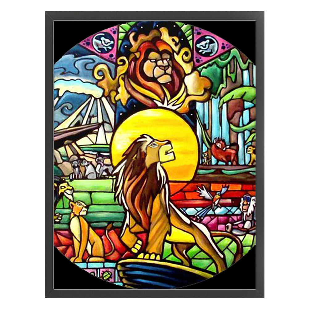 Lion King - 11CT Stamped Cross Stitch 50*65CM