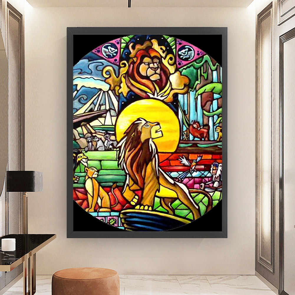 Lion King - 11CT Stamped Cross Stitch 50*65CM