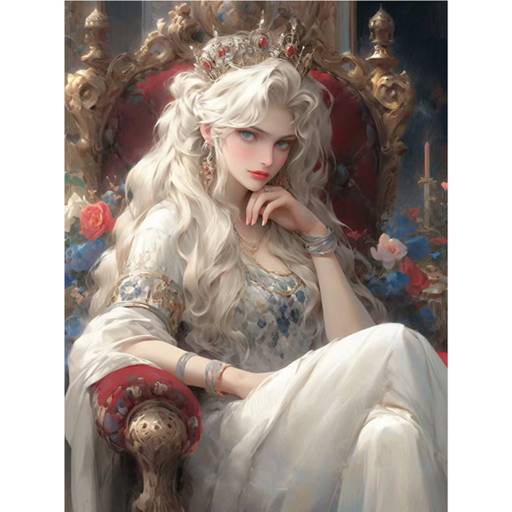 White Queen - 11CT Stamped Cross Stitch 50*65CM