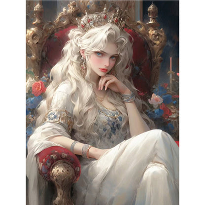 White Queen - 11CT Stamped Cross Stitch 50*65CM