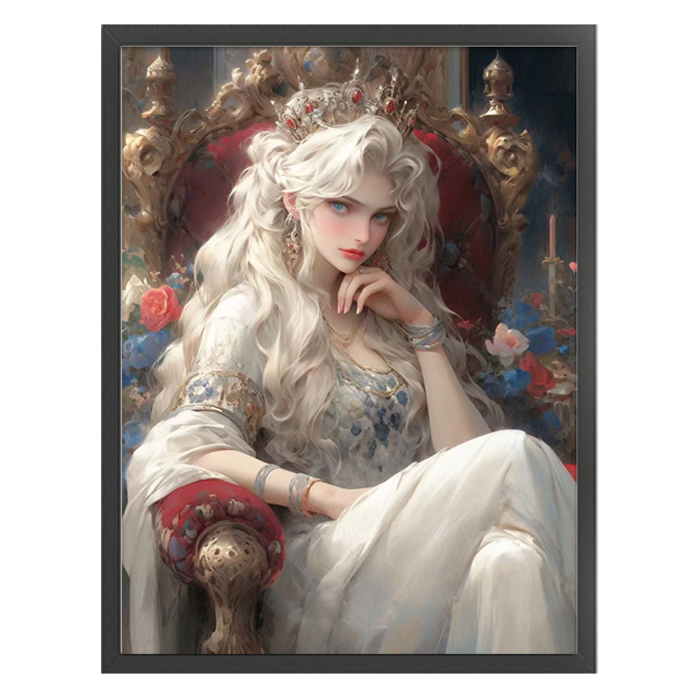 White Queen - 11CT Stamped Cross Stitch 50*65CM