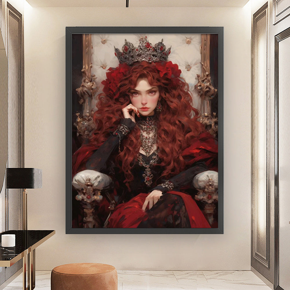 Red Queen - 11CT Stamped Cross Stitch 50*65CM