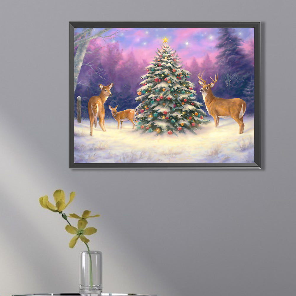 Christmas Tree - Full Square Drill Diamond Painting 40*30CM