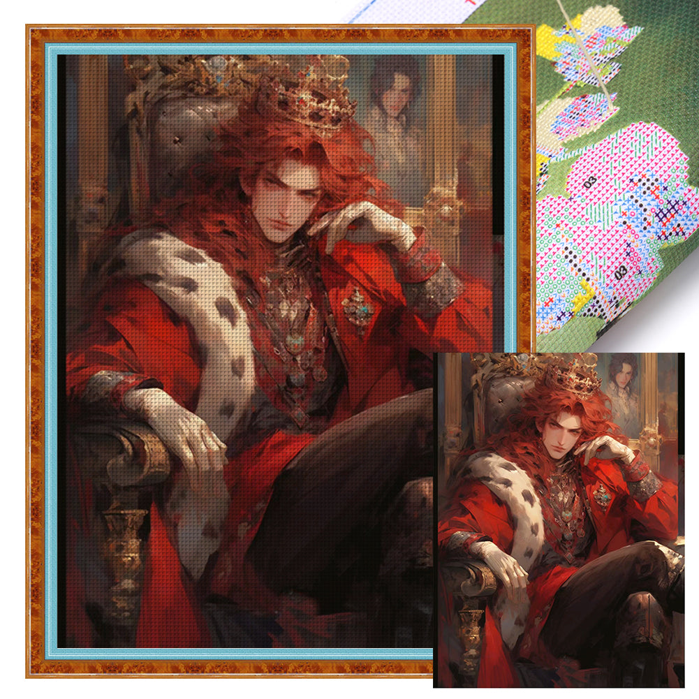 Red King - 11CT Stamped Cross Stitch 50*65CM