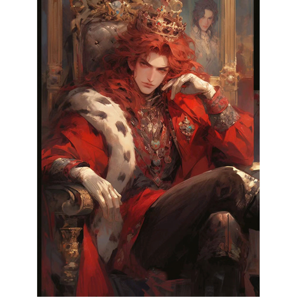 Red King - 11CT Stamped Cross Stitch 50*65CM