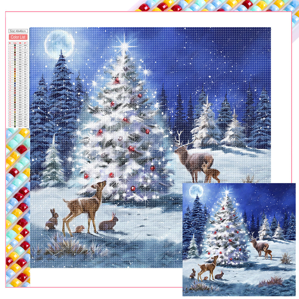 Christmas Tree - Full Square Drill Diamond Painting 40*40CM