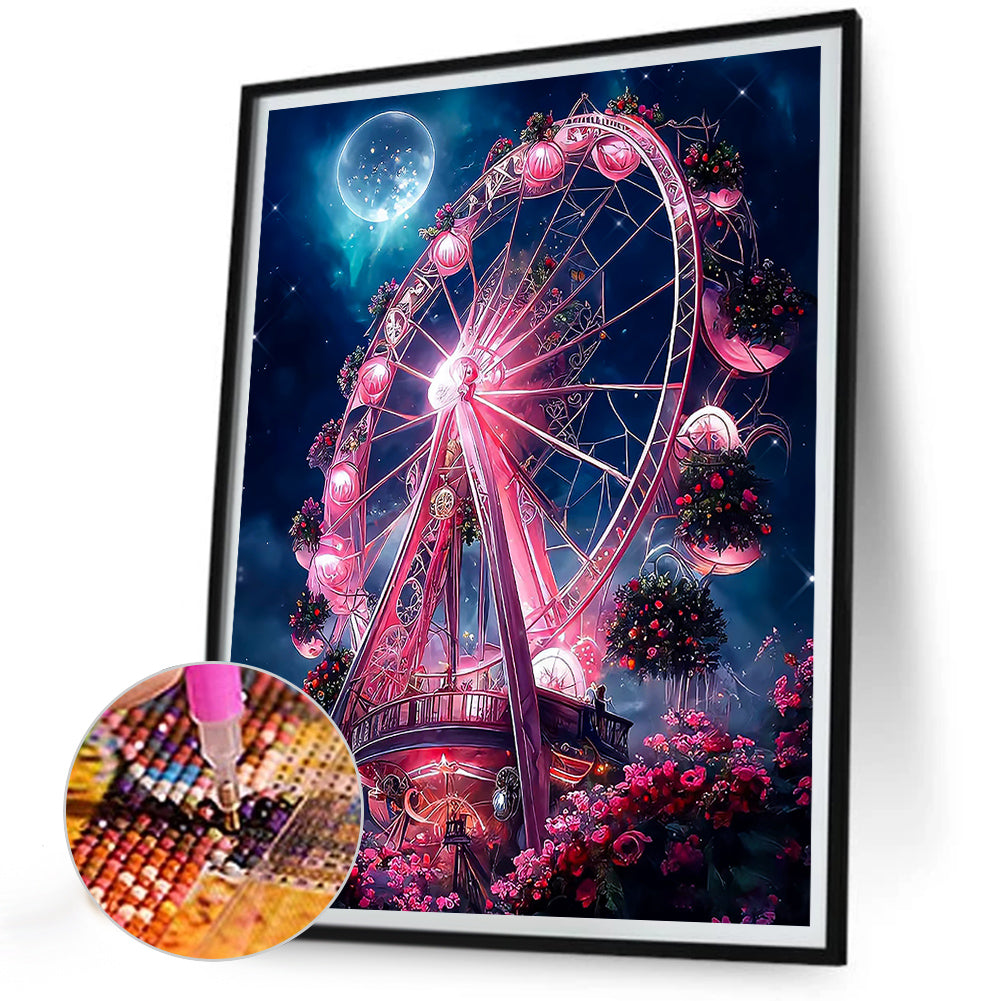 Ferris Wheel - Full Round Drill Diamond Painting 30*40CM