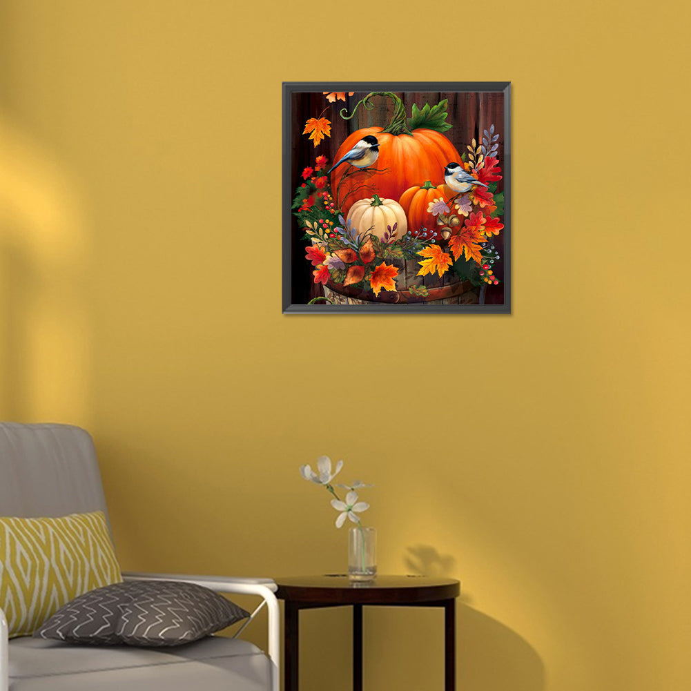 Harvest Pumpkin Pumpkin - Full Round Drill Diamond Painting 30*30CM