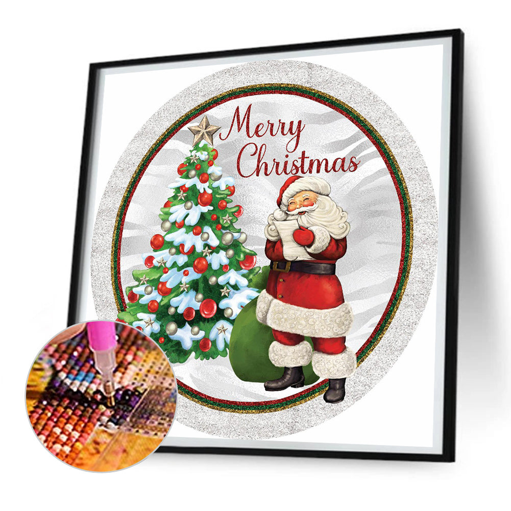 Santa Claus - Full Round Drill Diamond Painting 30*30CM