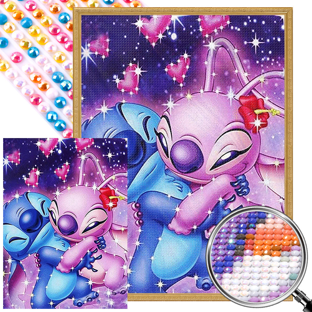 Stitch - Full AB Round Drill Diamond Painting 40*55CM