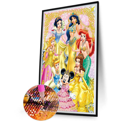 Disney Princesses - Full Round Drill Diamond Painting 30*50CM