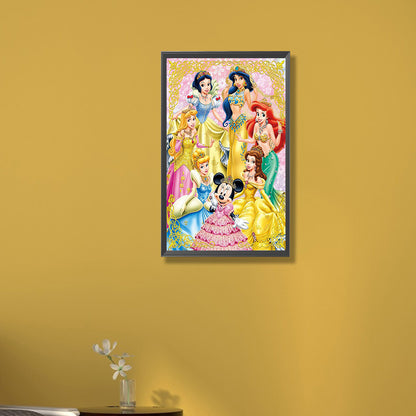 Disney Princesses - Full Round Drill Diamond Painting 30*50CM