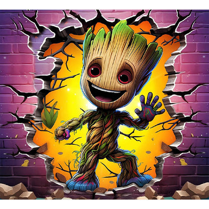 Superhero In Action Groot - Full Round Drill Diamond Painting 55*50CM