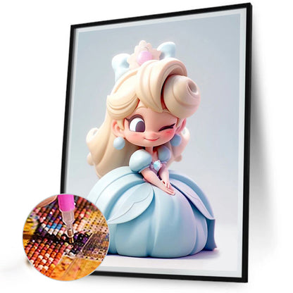 Disney Princess Cinderella - Full Round Drill Diamond Painting 40*50CM