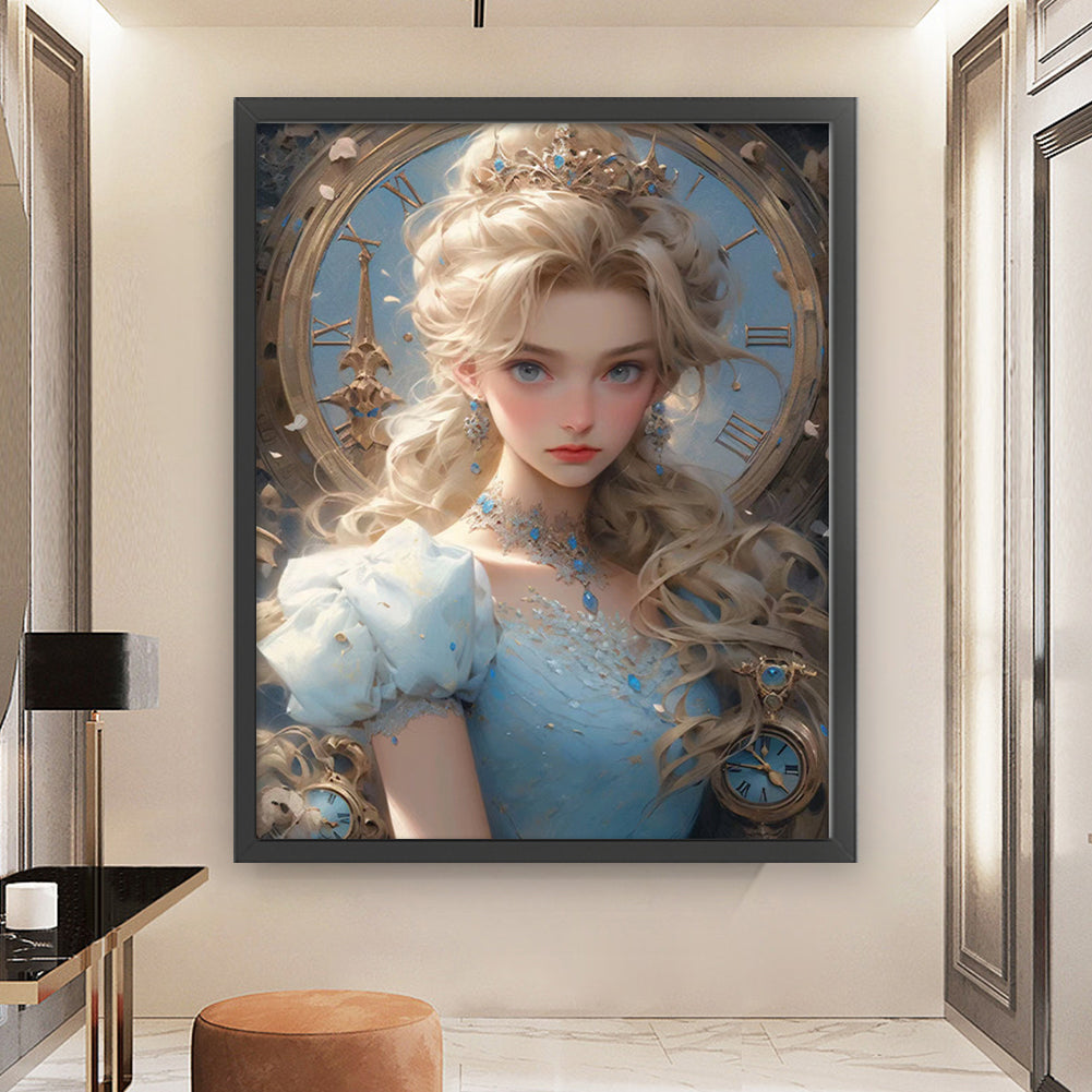 Blonde Princess - 11CT Stamped Cross Stitch 50*60CM