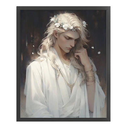 Blonde Western Fantasy Man - 11CT Stamped Cross Stitch 50*60CM