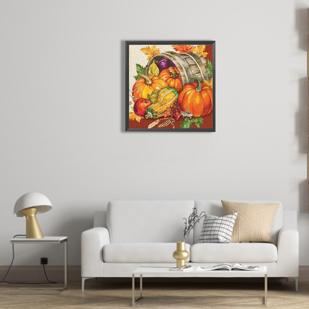 Harvest Of Melons And Fruits - Full Round Drill Diamond Painting 30*30CM