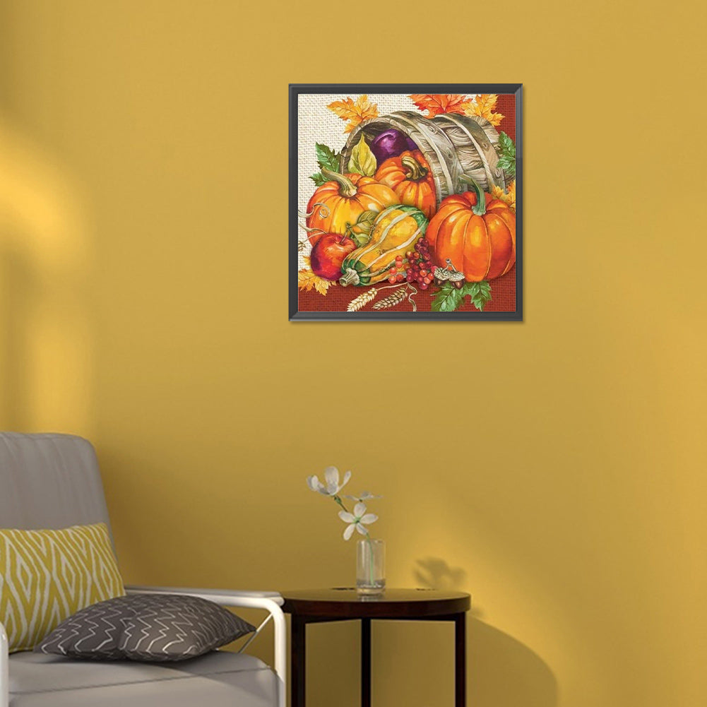 Harvest Of Melons And Fruits - Full Round Drill Diamond Painting 30*30CM