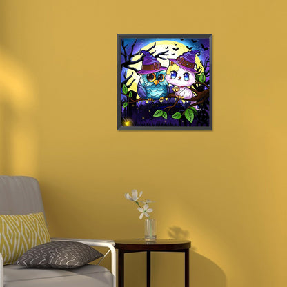 Halloween Jack-O-Lantern - Full Round Drill Diamond Painting 30*30CM