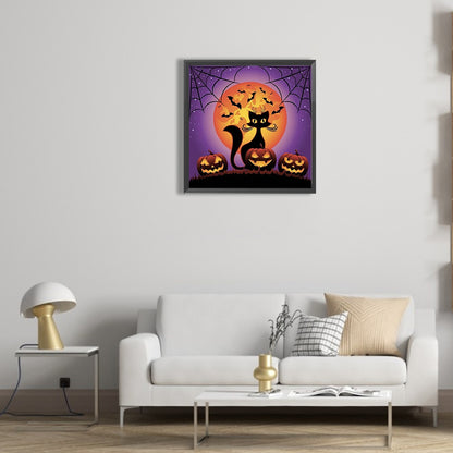 Halloween Jack-O-Lantern - Full Round Drill Diamond Painting 30*30CM