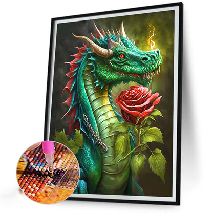 Rose Pterosaur - Full AB Round Drill Diamond Painting 40*50CM